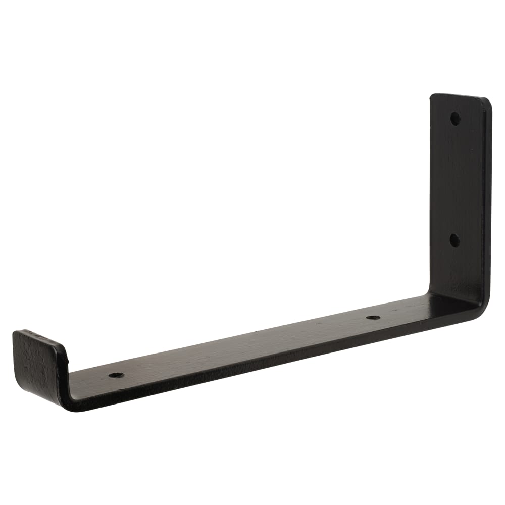 Olde Forge Steel Scaffold Board Shelf Bracket - Type 2 - 245 x 108 x 40mm - Black Powder Coated Iron
