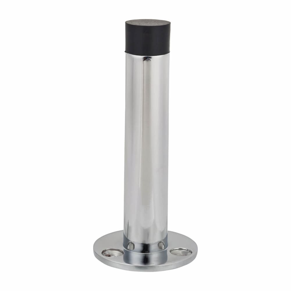 Altro Round Base Projection Door Stop - 80mm Projection - Polished Chrome