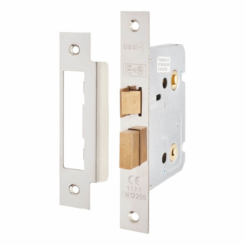 Altro Bella Bathroom Lock Door Handle on Rose Kit - Satin Chrome