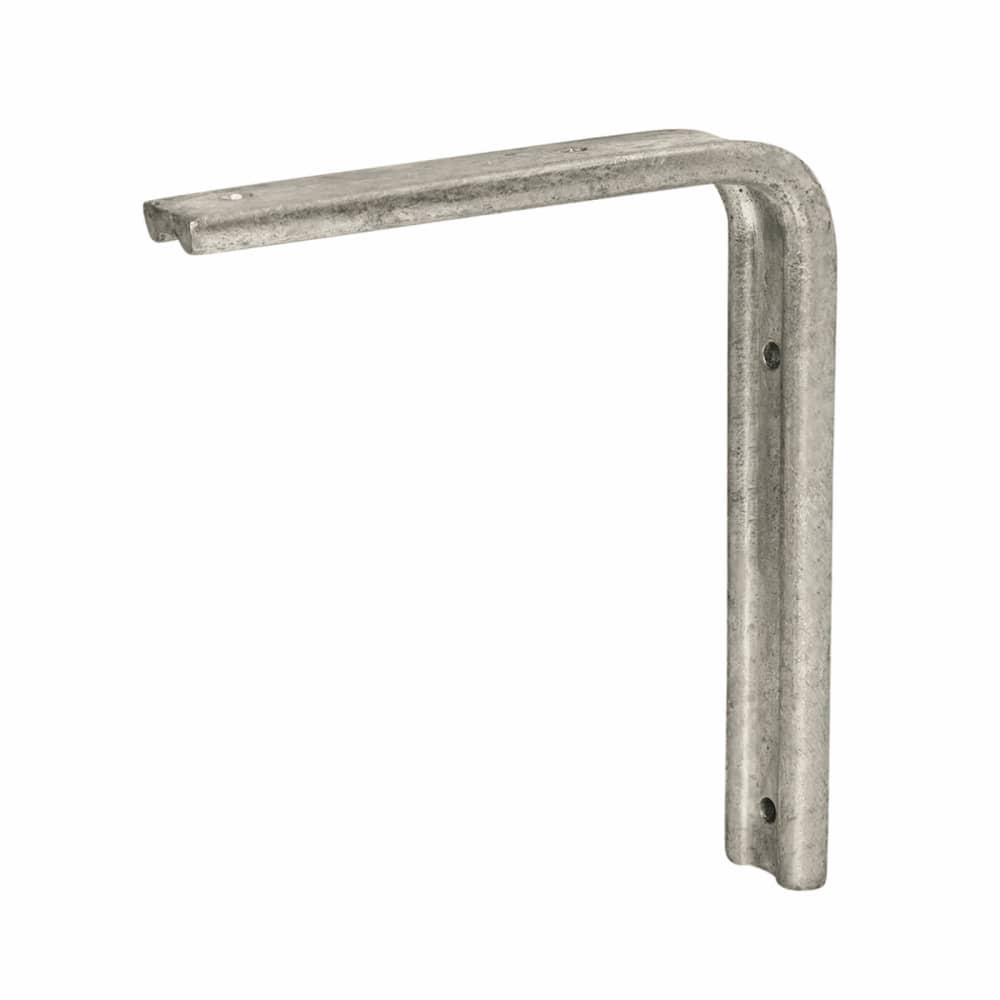 Altro Fluted Steel Angle Shelf Bracket - 200 x 150mm - Galvanised - Pack of 5