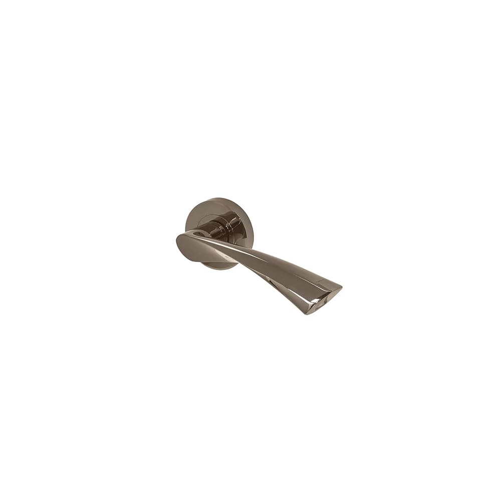 Excel Flex Door Handle on Rose - Black Nickel