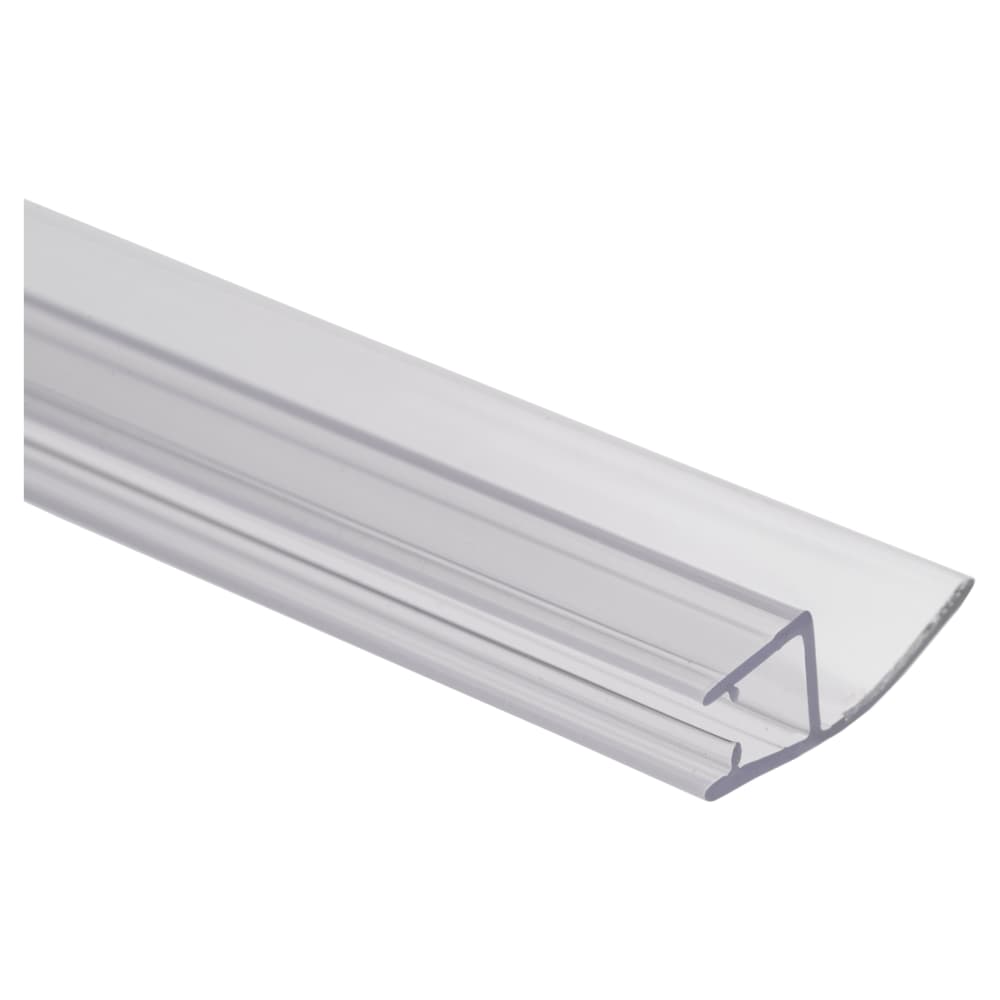 Croydex Clear PVC Shower Seal - Seal and Wipe - Suits 4-6mm Glass