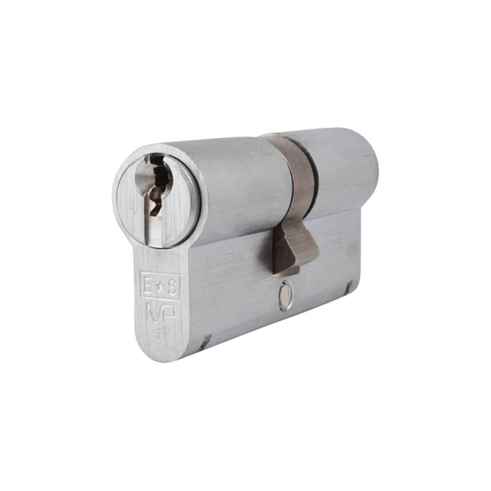 Eurospec 10 Pin 64mm Euro Double Cylinder - 32 + 32mm - Satin Chrome - Keyed Alike