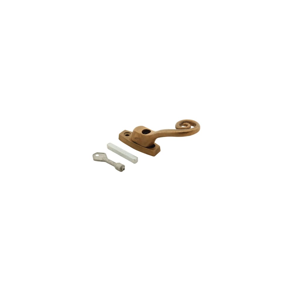 Louis Fraser Curly Tail Locking Espagnolette Casement Window Handle - Right Hand - Bronze