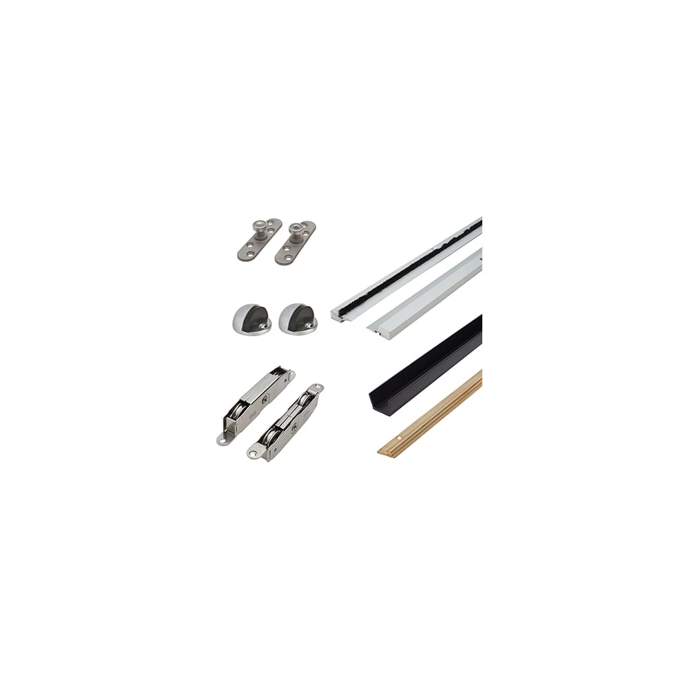Klug Patio Sliding Door Kit - 3000mm Track - 200kg Max Door Weight - Non Locking