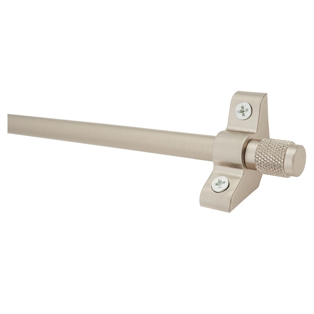 Altro Stair Rod with Knurled Finials - 900mm Length - Satin Nickel