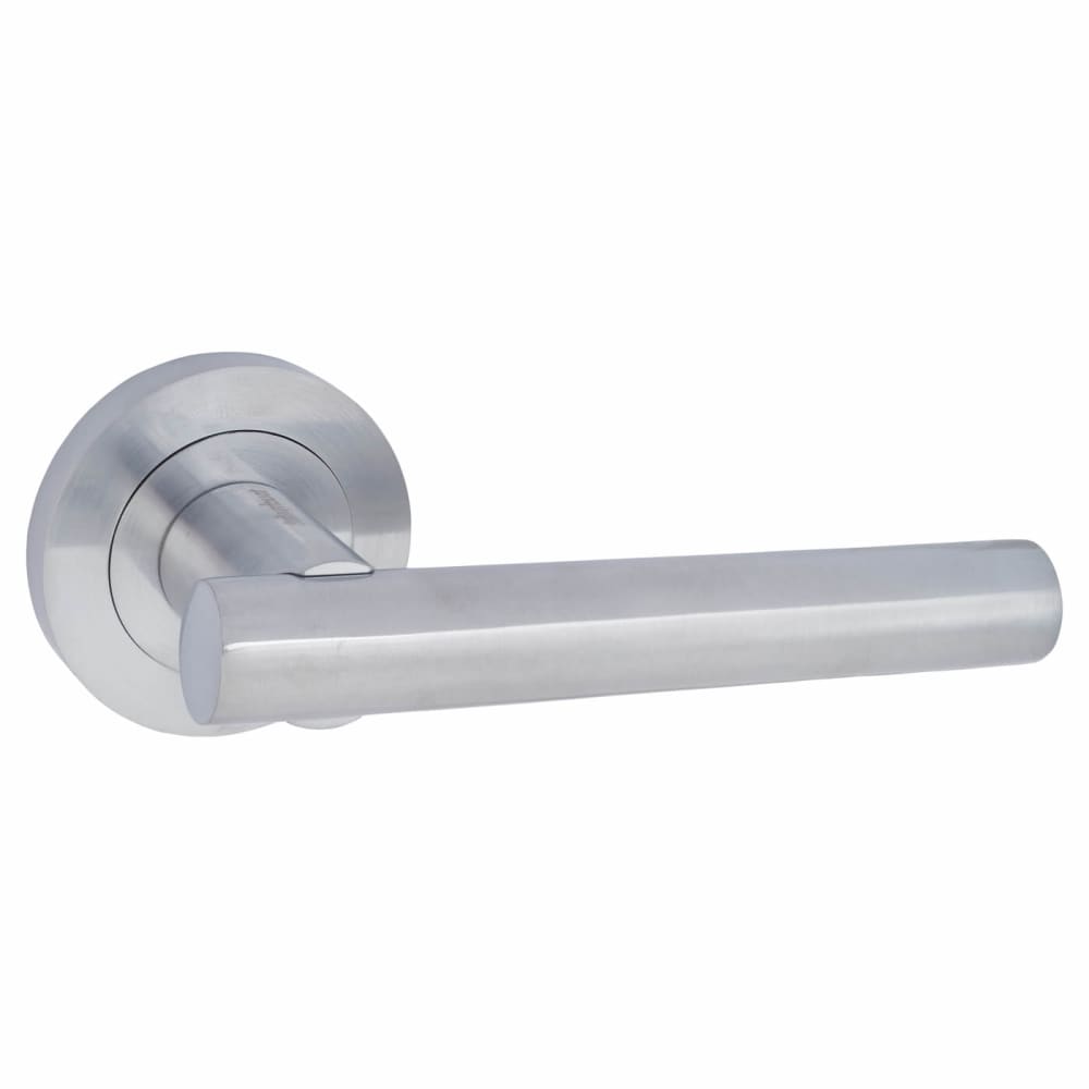 Altro Bella Door Handle on Rose - Satin Chrome