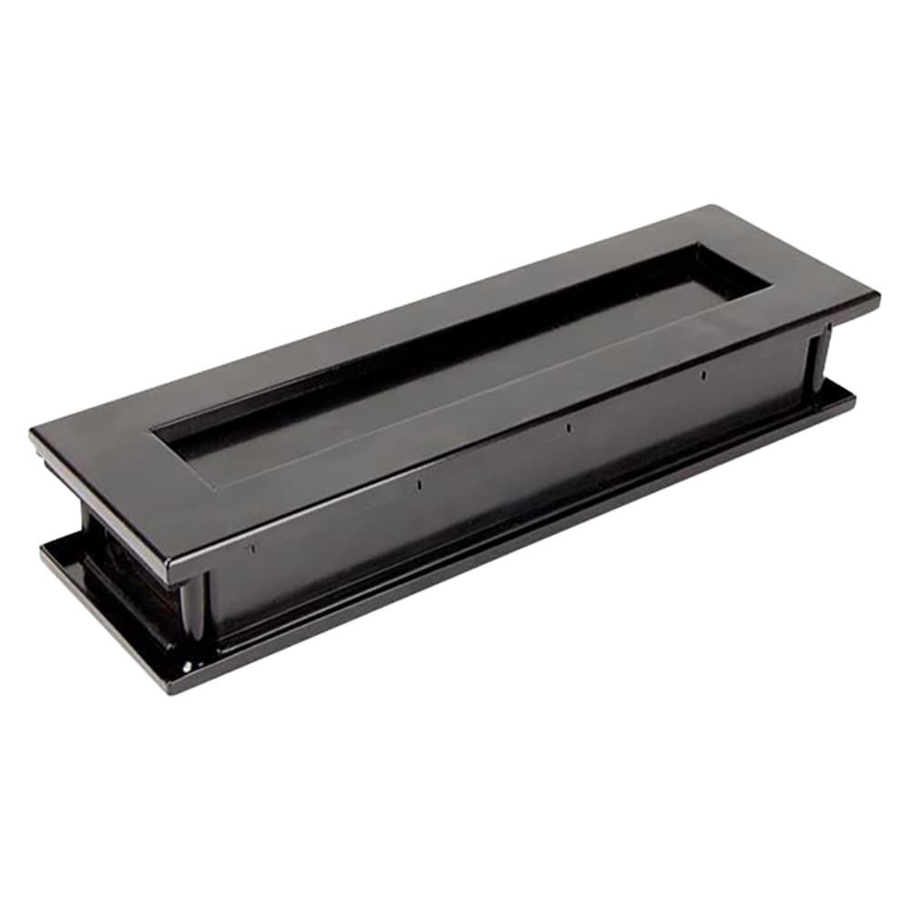 From The Anvil Traditional Letter Plate - 315 x 92mm - Door Thickness 42-72mm - Black