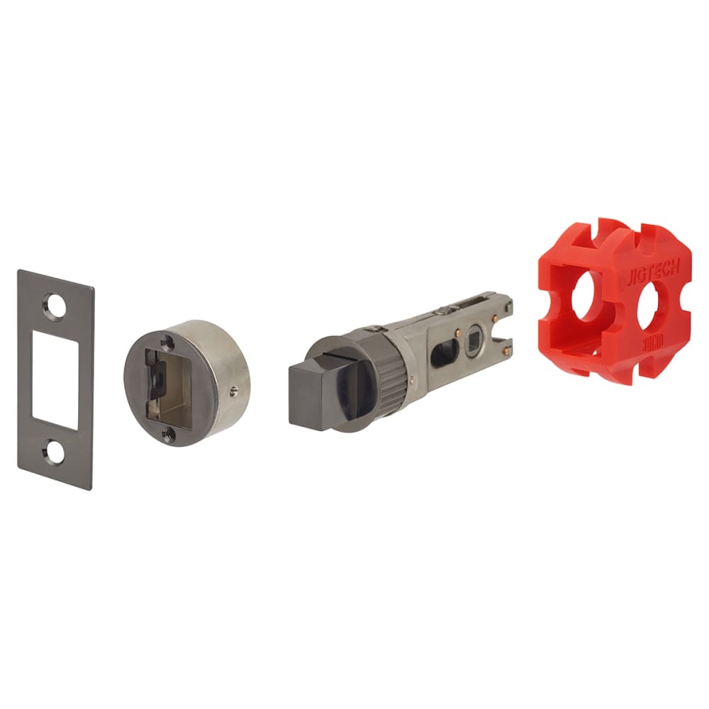 Jigtech Smartbolt Bathroom Bolt - 57mm Backset - Black Nickel