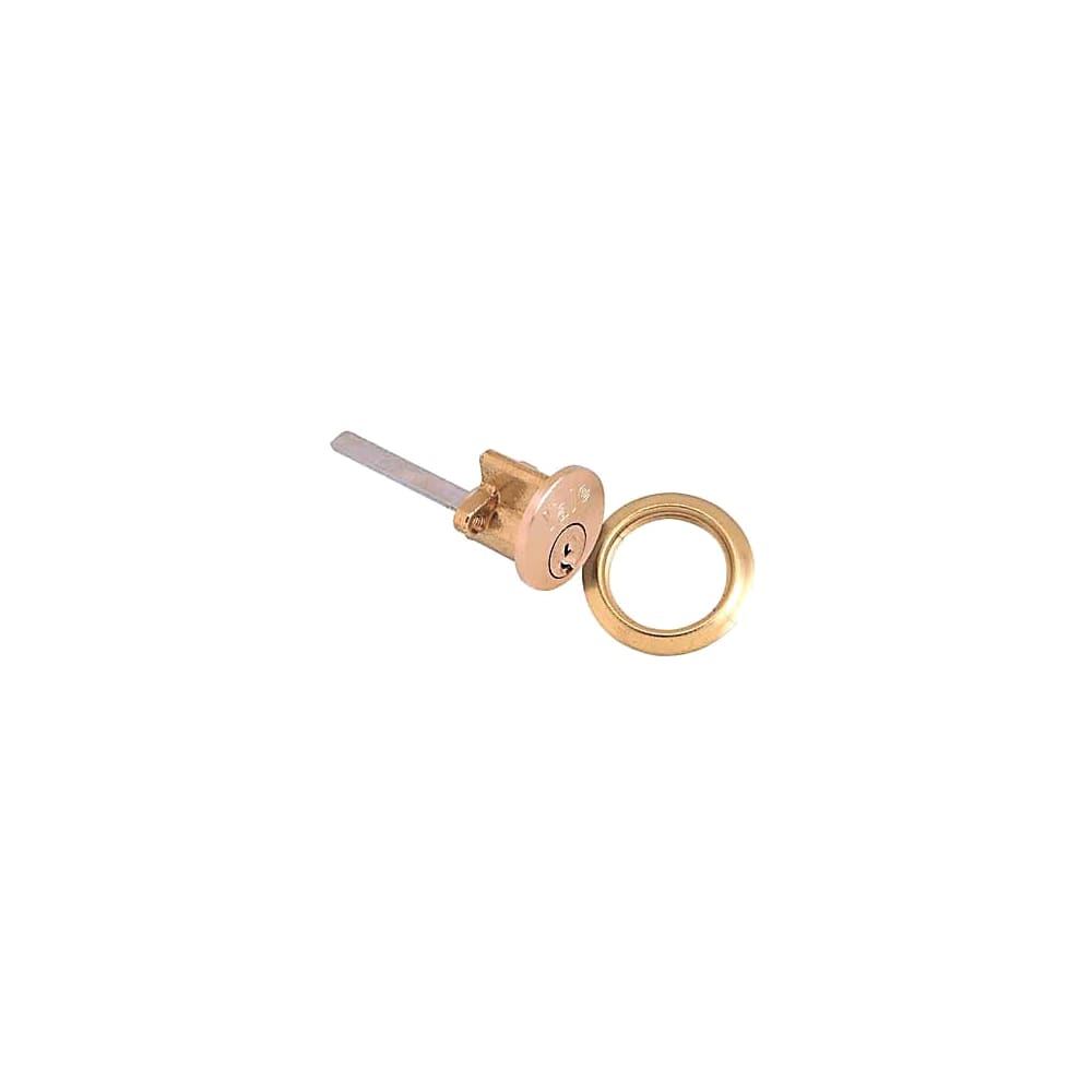 Yale 1109 Rim Cylinder Keyed Alike Key No W3211 32mm Dia Polished Brass IronmongeryDirect