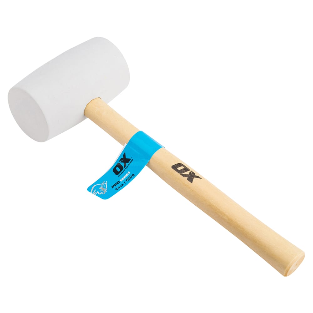 OX Pro White Rubber Mallet 24oz