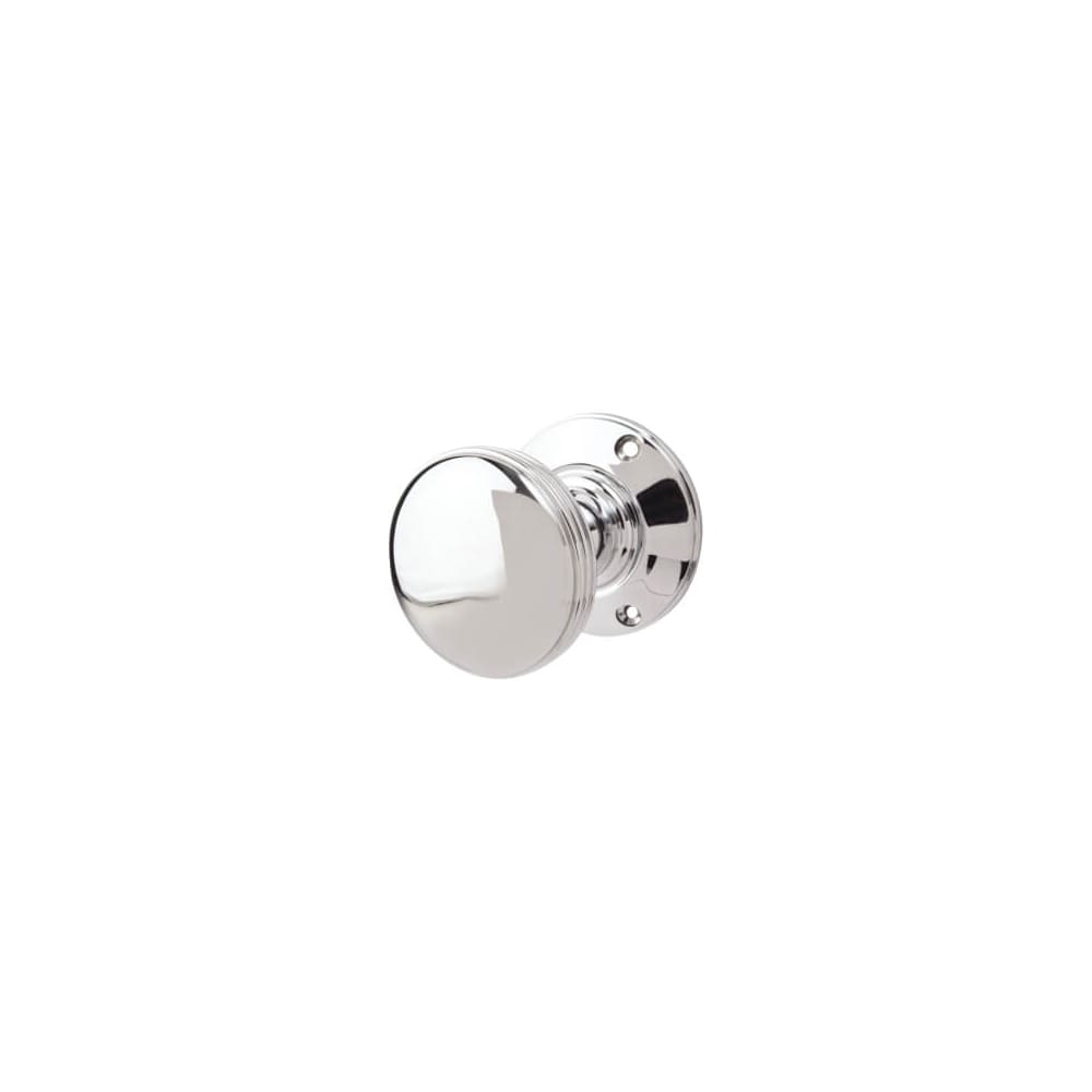 Heritage Brass by M Marcus Richmond Mortice Door Knob - 69mm Rose Diameter - Polished Chrome