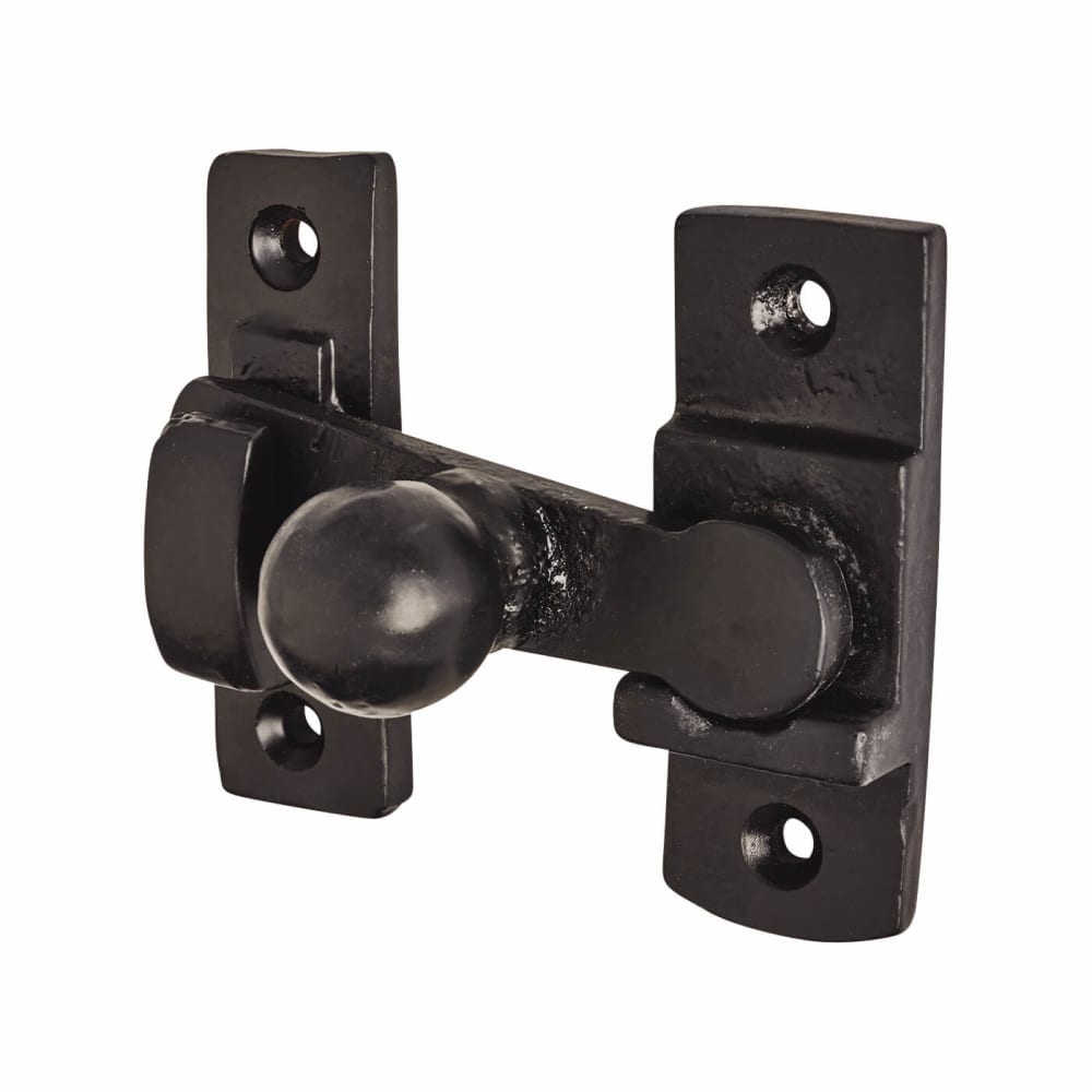 Olde Forge Bathroom Turn & Release with Indicator Bolt - 71mm Diameter - Antique Black Iron