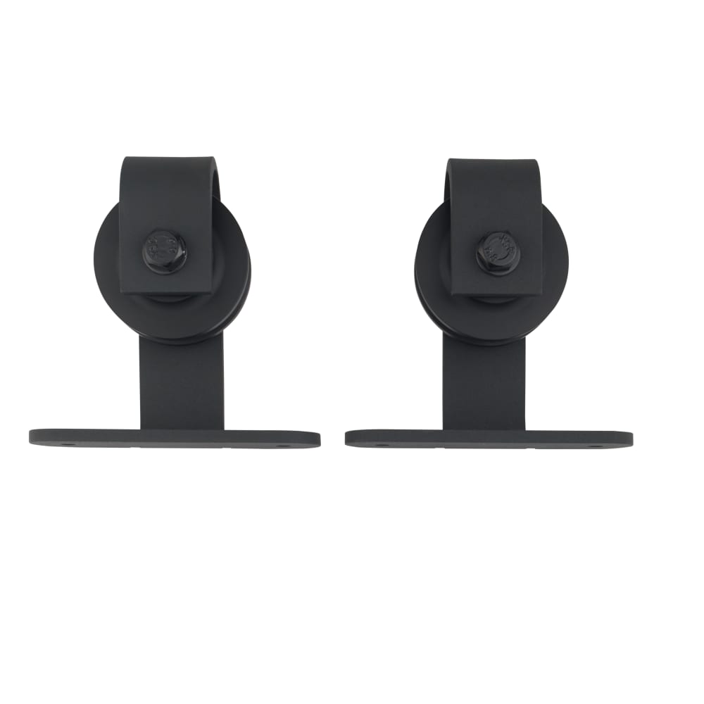 Klug Barn Strap Soft Open/Close Sliding Door Gear - Top Mounted - 60-80kg Max Door Weight - Black