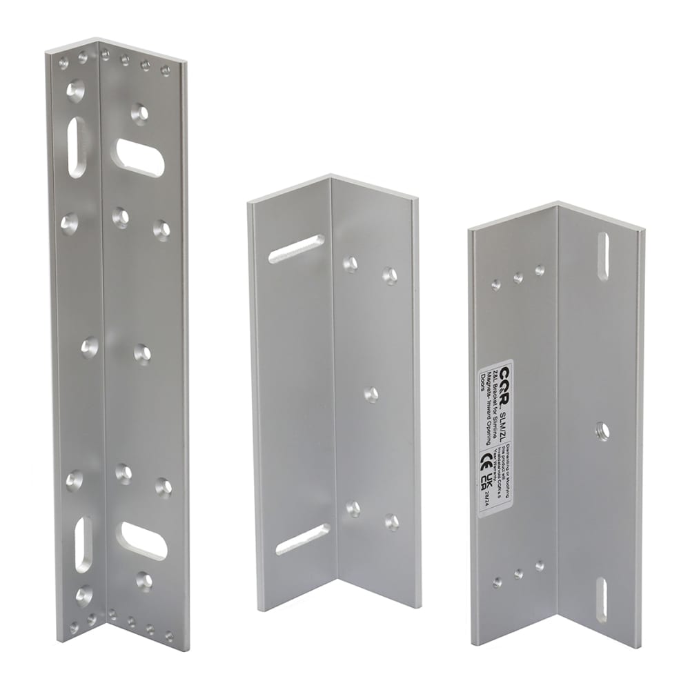 Deedlock Electromagnetic Door Lock Z and L Bracket - 181 x 49 x 50mm - Slimline Magnet