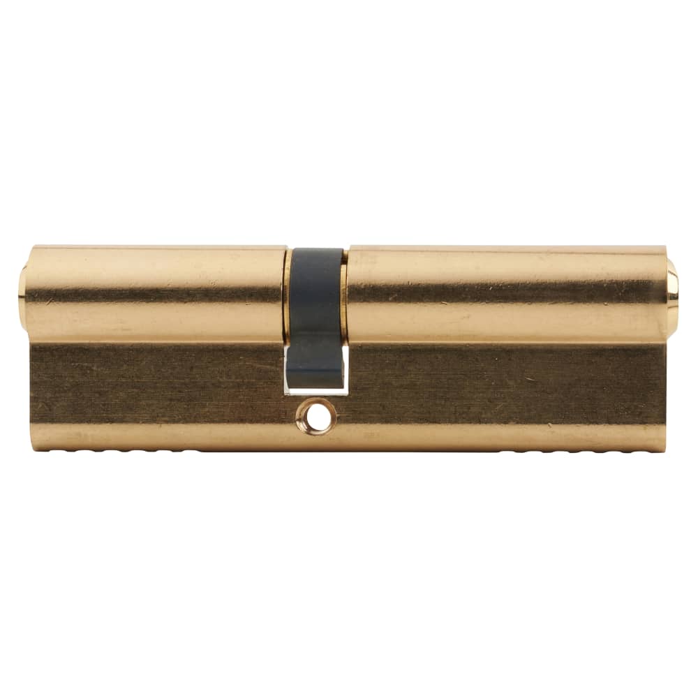 Union 6 Pin 100mm Euro Double Cylinder - 45 + 55mm - Brass - Keyed to Differ