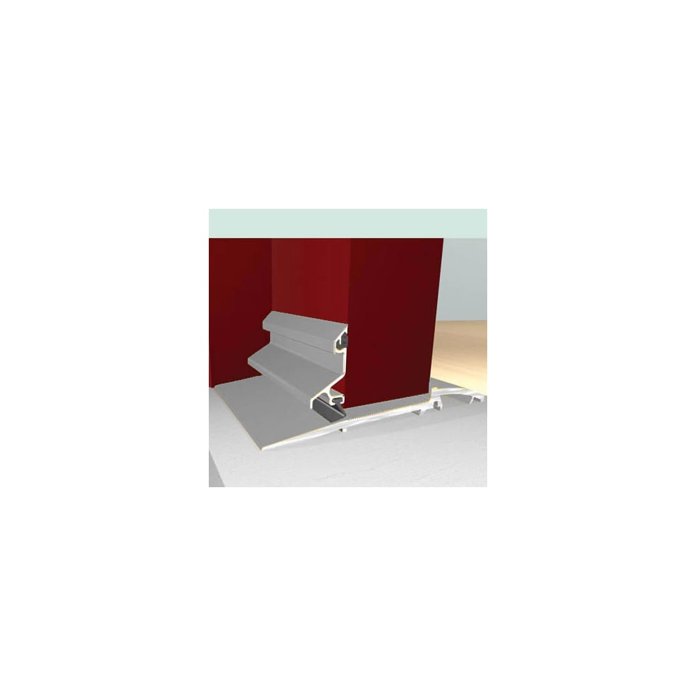 Exitex Industrial Threshold Seal - 1000mm Length - Inward/Outward Opening - Plain Aluminium