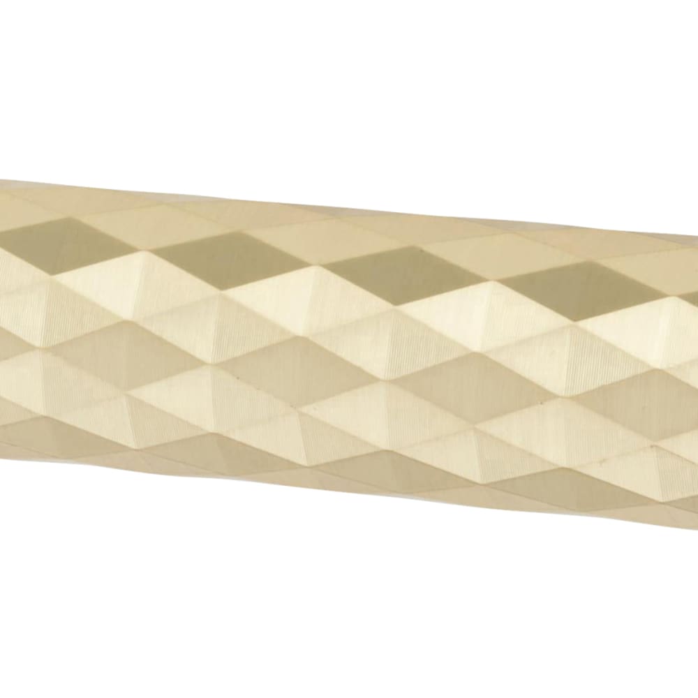 Altro Luna Diamond Door Handle on Rose - Satin Brass