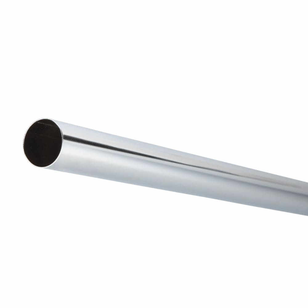 Rothley 25mm Round Steel Hanging Rail Tube - 1219mm Length - Polished Chrome 