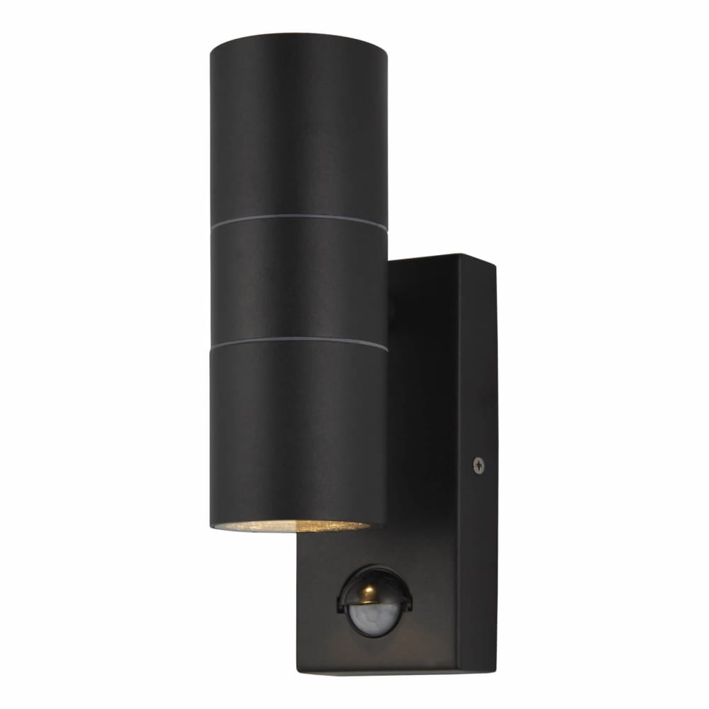 Forum Zink Leto Outdoor Up Down Wall Light with PIR IP44