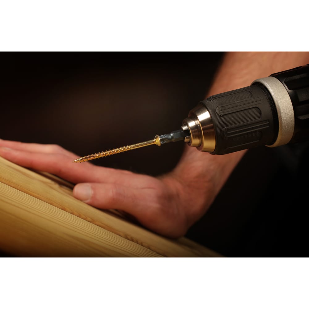 Ulti-Mate II Stick Fit PoziSquare Countersunk Wood Screws - 4.0 x 70mm - Yellow Zinc - Pack of 200