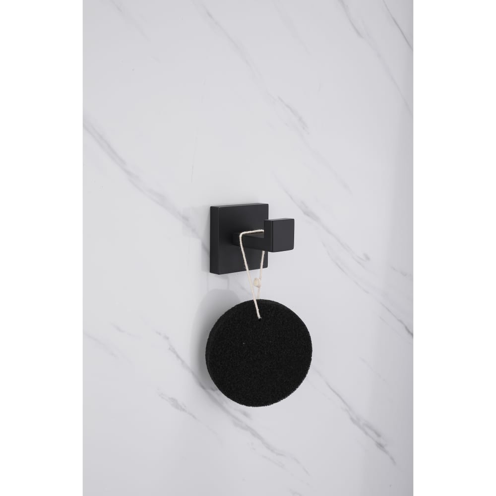 Altro Modern Robe Hook - 60 x 55 x 55mm - Matt Black