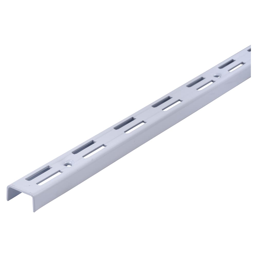 Altro Twin Slot Shelf Wall Upright - 500mm Length - White