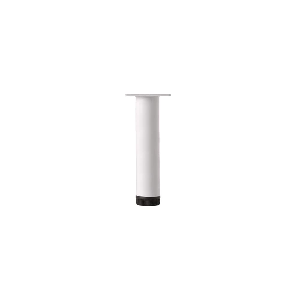 Rothley Round Adjustable Cabinet Furniture Leg - 32 x 700mm - White