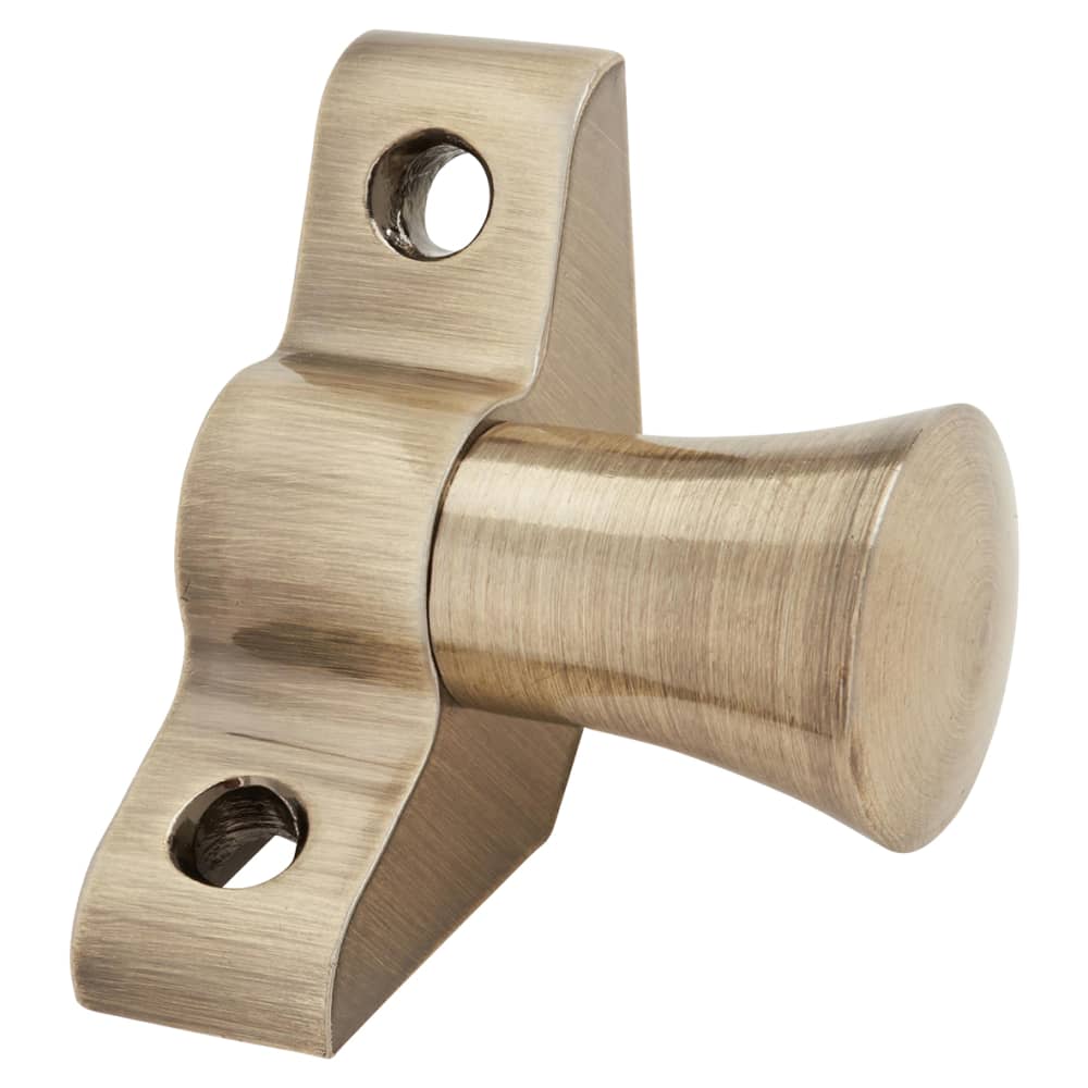 Altro Lines Stair Rod with Fluted Finials - 900mm Length - Antique Brass