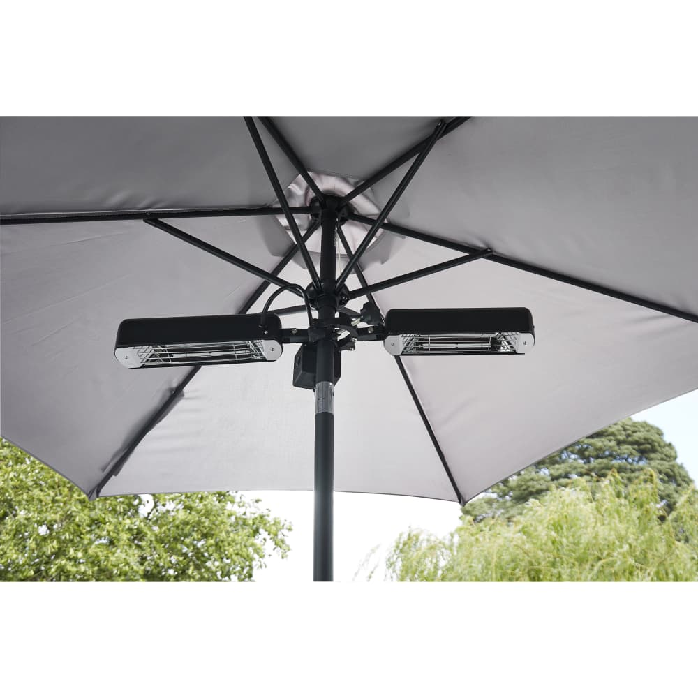 Forum Zink Topaz IPX3 2 x 800W Parasol Heater - 1600W