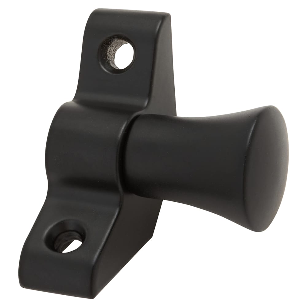 Altro Stair Rod with Fluted Finials - 900mm Length - Matt Black