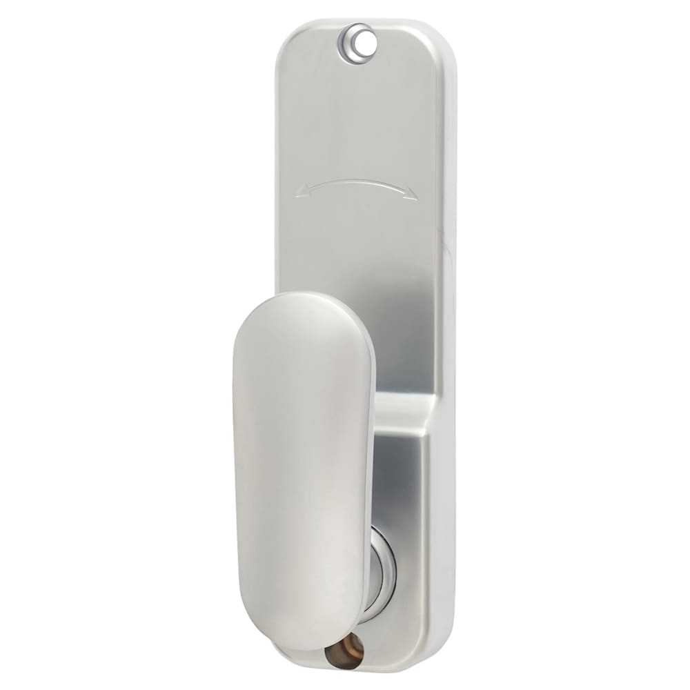 Arrone AR195 Fire Rated Mechanical Code Lock with Intumescent - Holdback Option - Satin Chrome