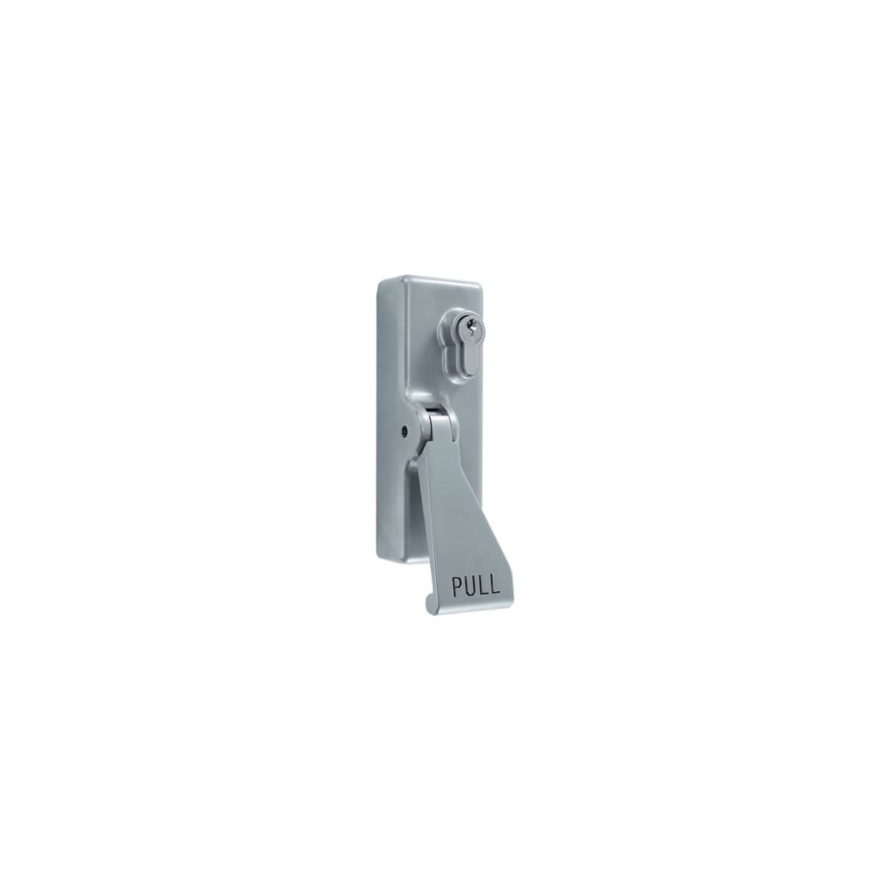 Arrone AR885 Outside Access Device with Cylinder - Lift Pad - Silver