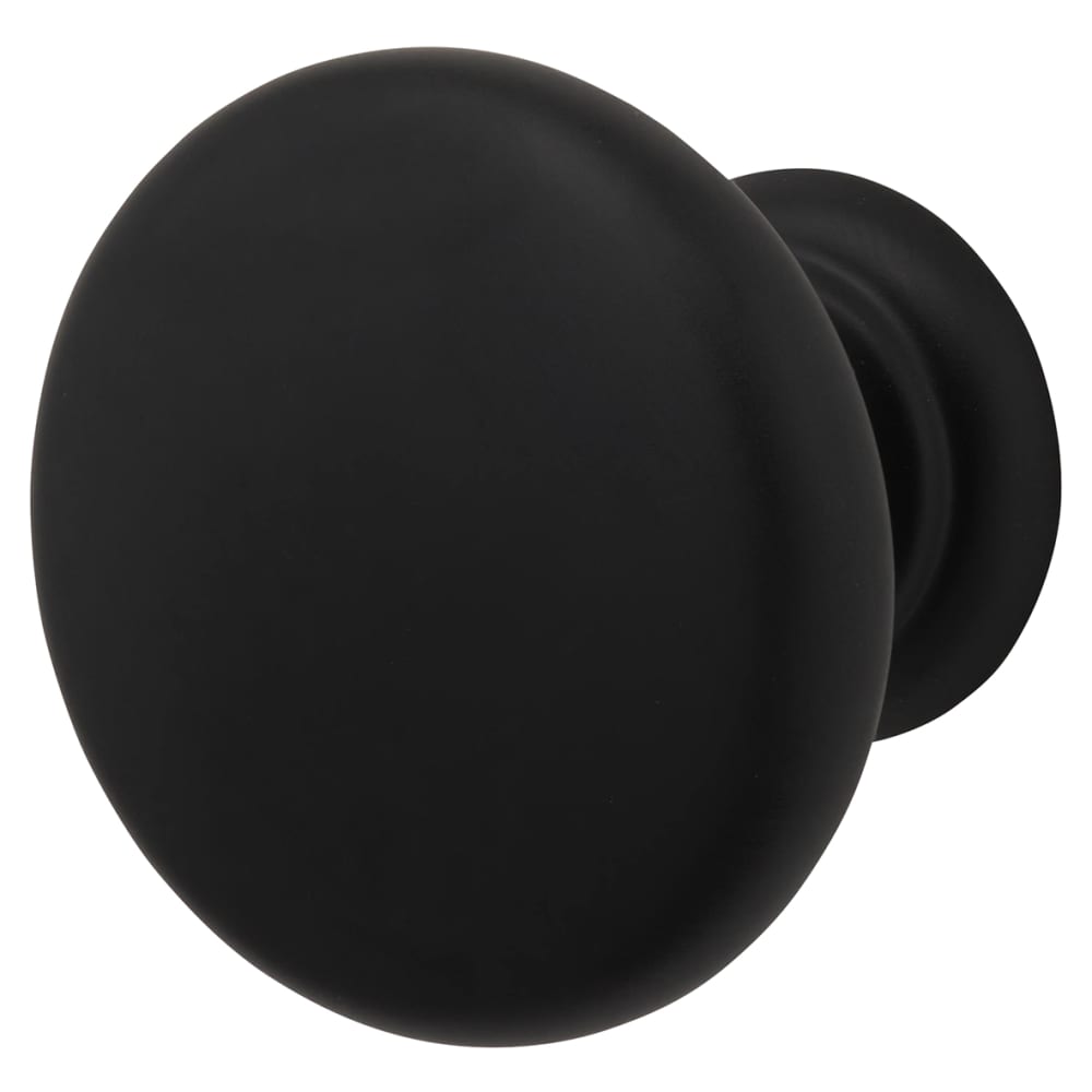 Crofts & Assinder Monmouth Round Cabinet Knob - 38mm Diameter - Matt Black