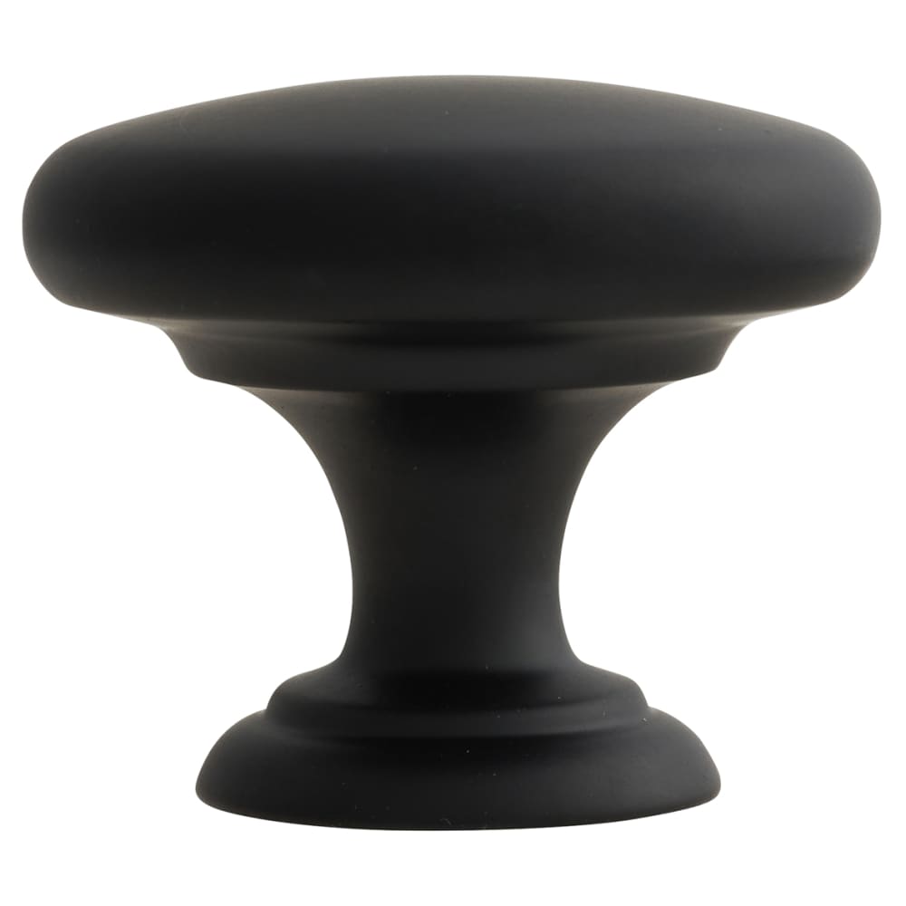 Crofts & Assinder Monmouth Round Cabinet Knob - 38mm Diameter - Matt Black