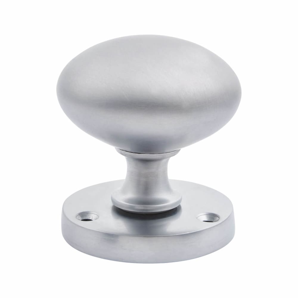 Altro Round Mortice Door Knob - 58mm Rose Diameter - Satin Chrome