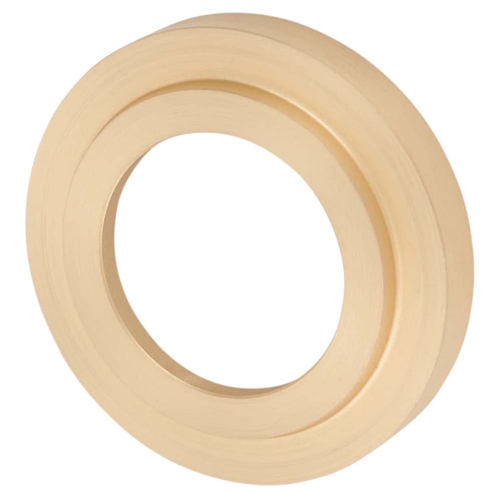 Burlington BUR20 by Frelan Knightsbridge Door Handle on Stepped Rose - Satin Brass