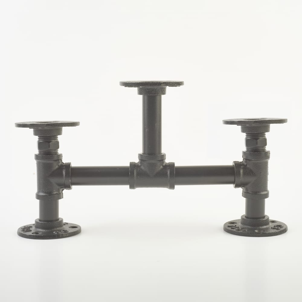 Altro 1/2" Pipe Triple Candle Holder - Grey 
