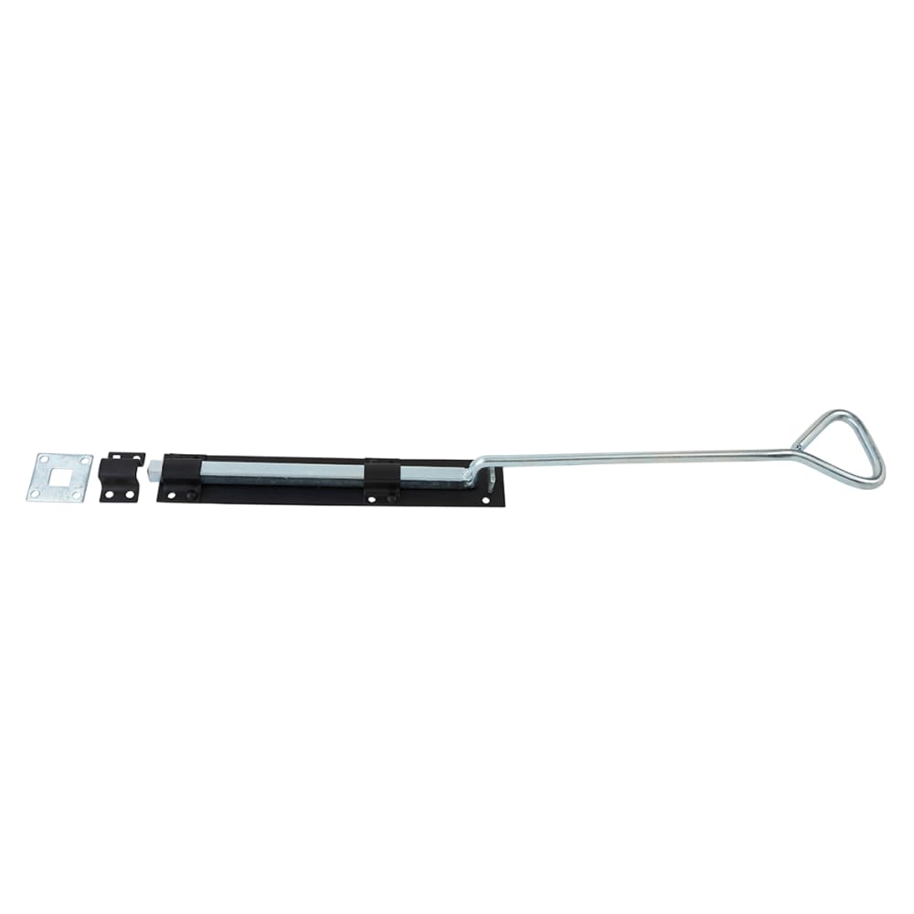 Monkey Tail Gate Bolt - Bow Handle - 915mm Length - Black Japanned