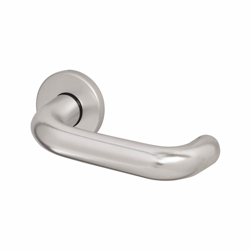 Touchpoint 20mm Return to Door Handle on Rose - Satin Aluminium