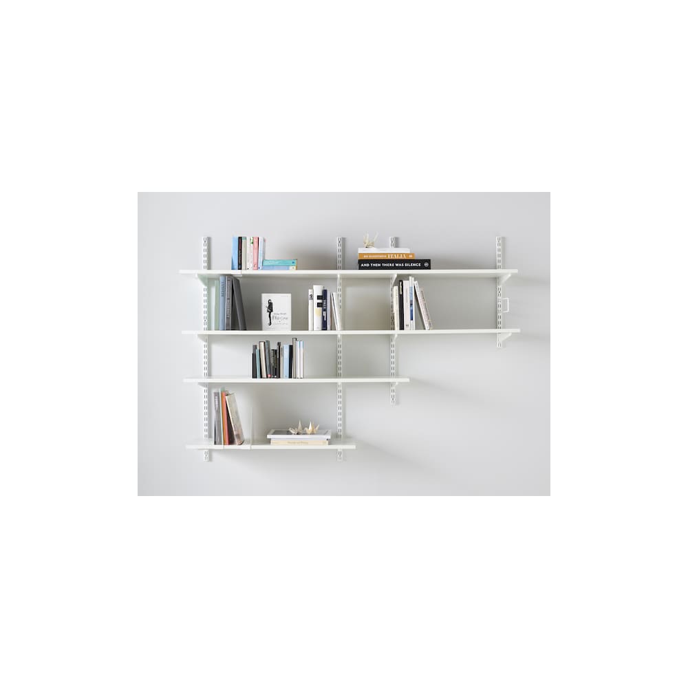 elfa Twin Slot Shelving System - Shelf Wall Upright - 2396mm Length - White