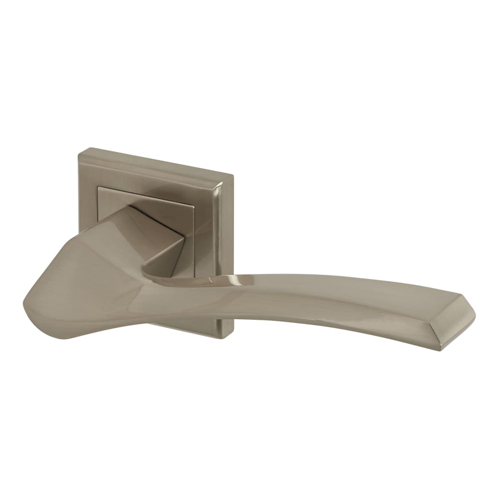 Hampstead Abruzzo Door Handle on Square Rose - Satin Nickel
