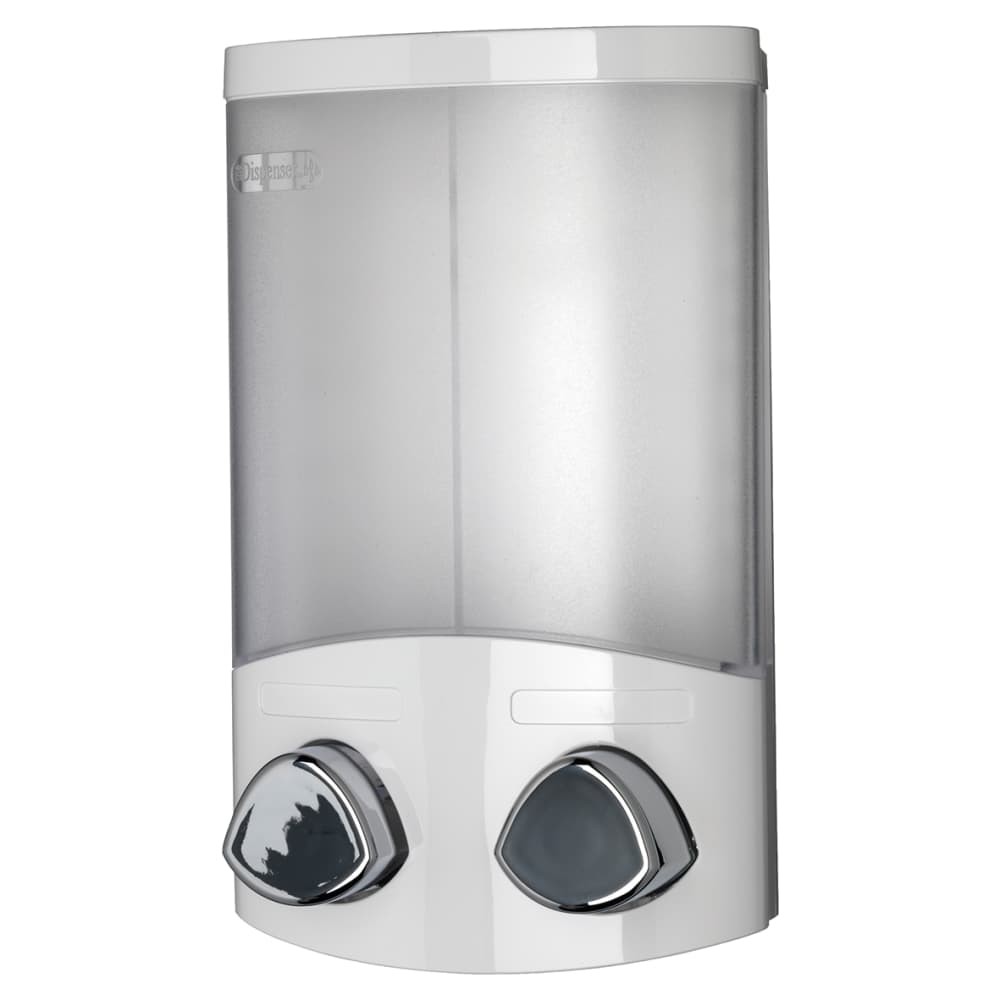 Croydex Euro Wall Mounted Duo Soap Dispenser - 130 x 80 x 200mm - White