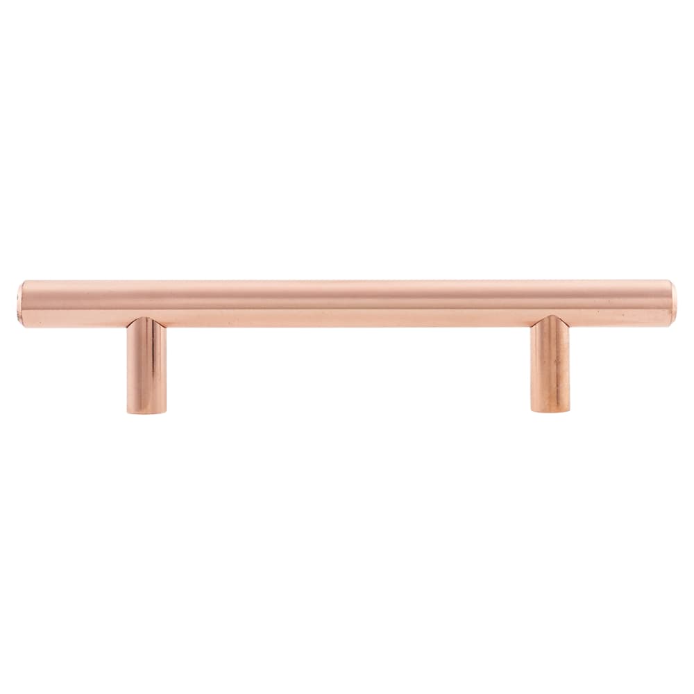Altro 12mm T-Bar Cabinet Pull Handle - 96mm Centres - Bright Copper