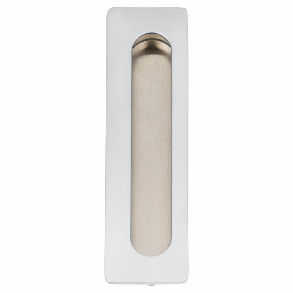 Touchpoint Rectangular Flush Cabinet Pull Handle - 139 x 39mm - Matt Chrome