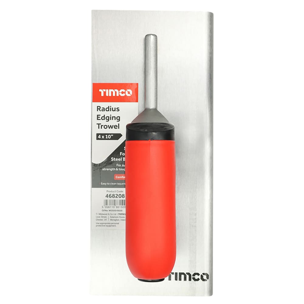 TIMCO Radius Edging Trowel - 250mm/ 10" Blade Length