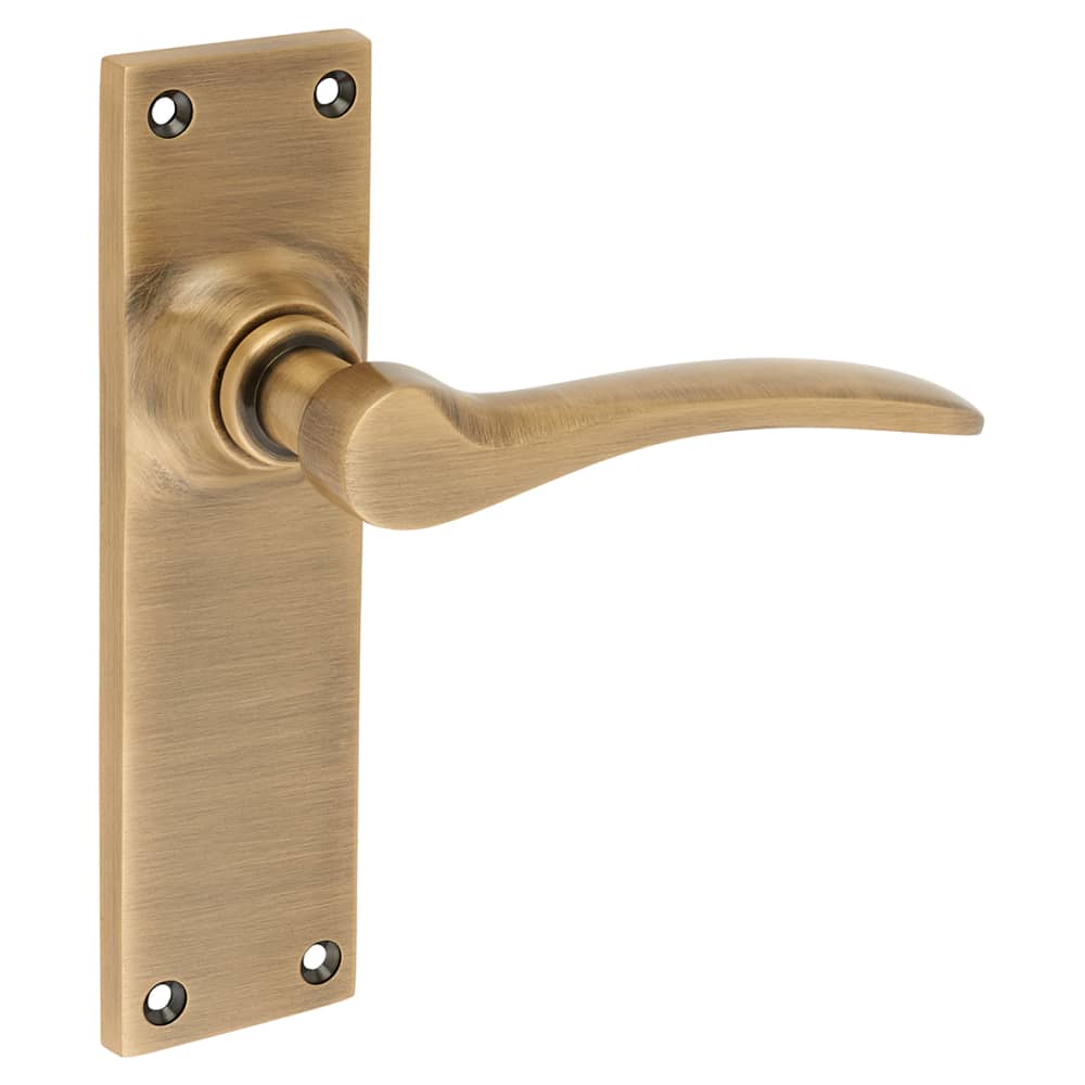 Hampstead Buckingham Latch Door Handle - 152 x 41mm - Antique Brass