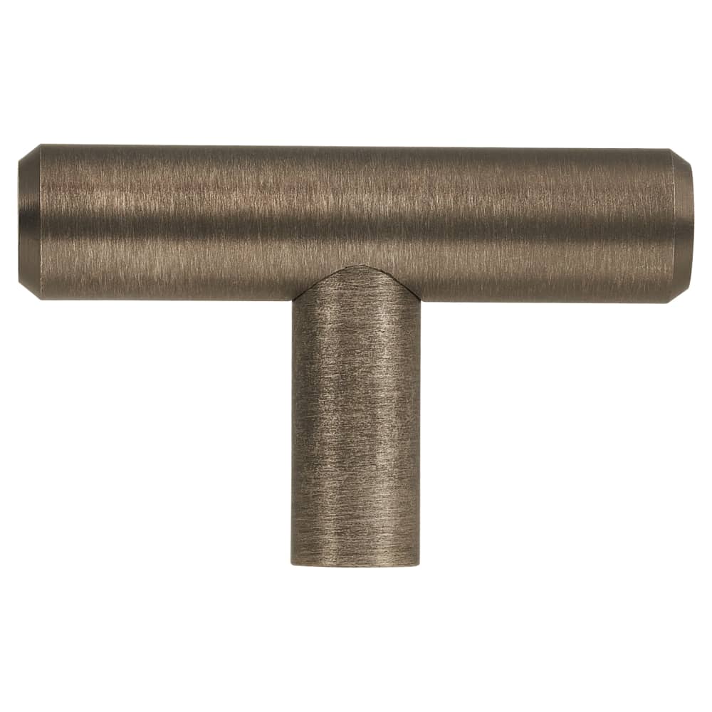 Altro 12mm T-Bar Cabinet Knob - 50 x 32mm - Brushed Pewter Effect