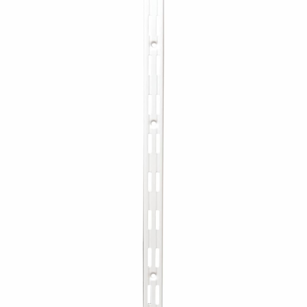 Altro Twin Slot Shelf Wall Upright - 2000mm Length - White