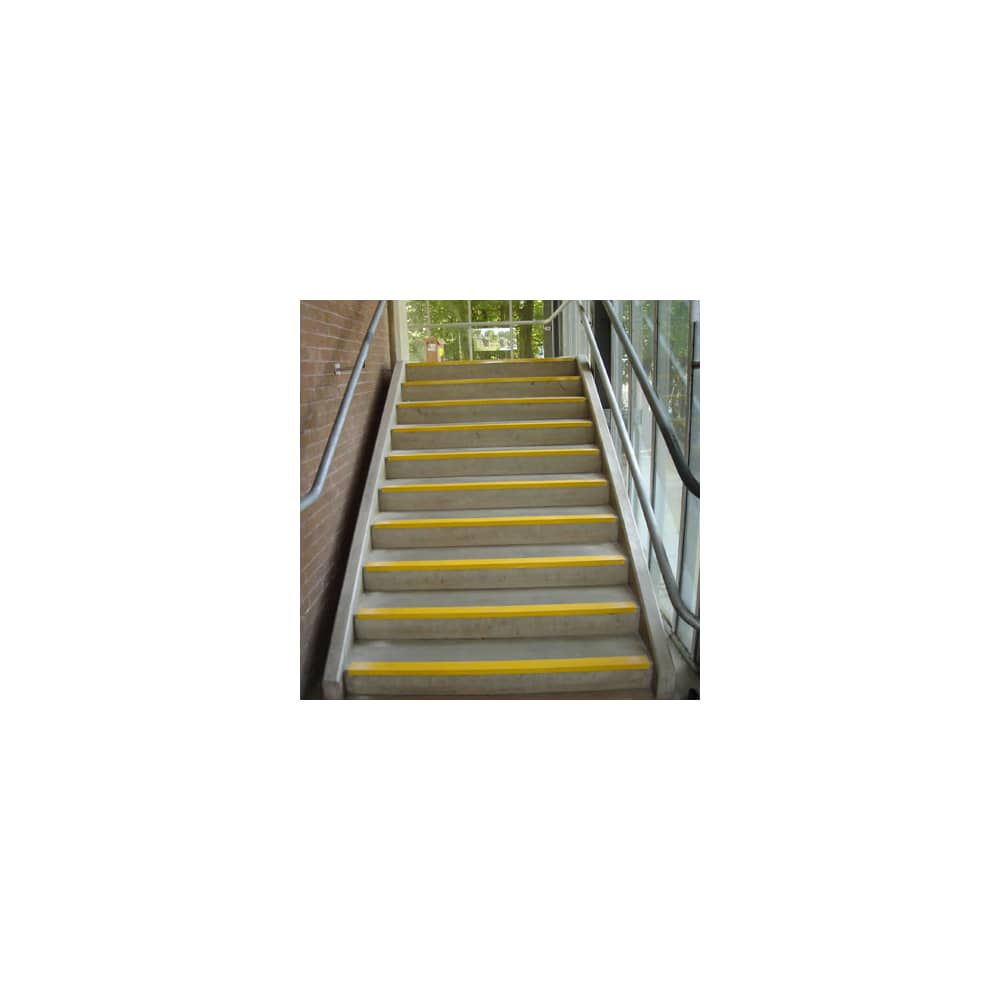 EdgeGrip Heavy Duty Anti Slip Stair Nosing Strip - 3000 x 55 x 55mm - Yellow